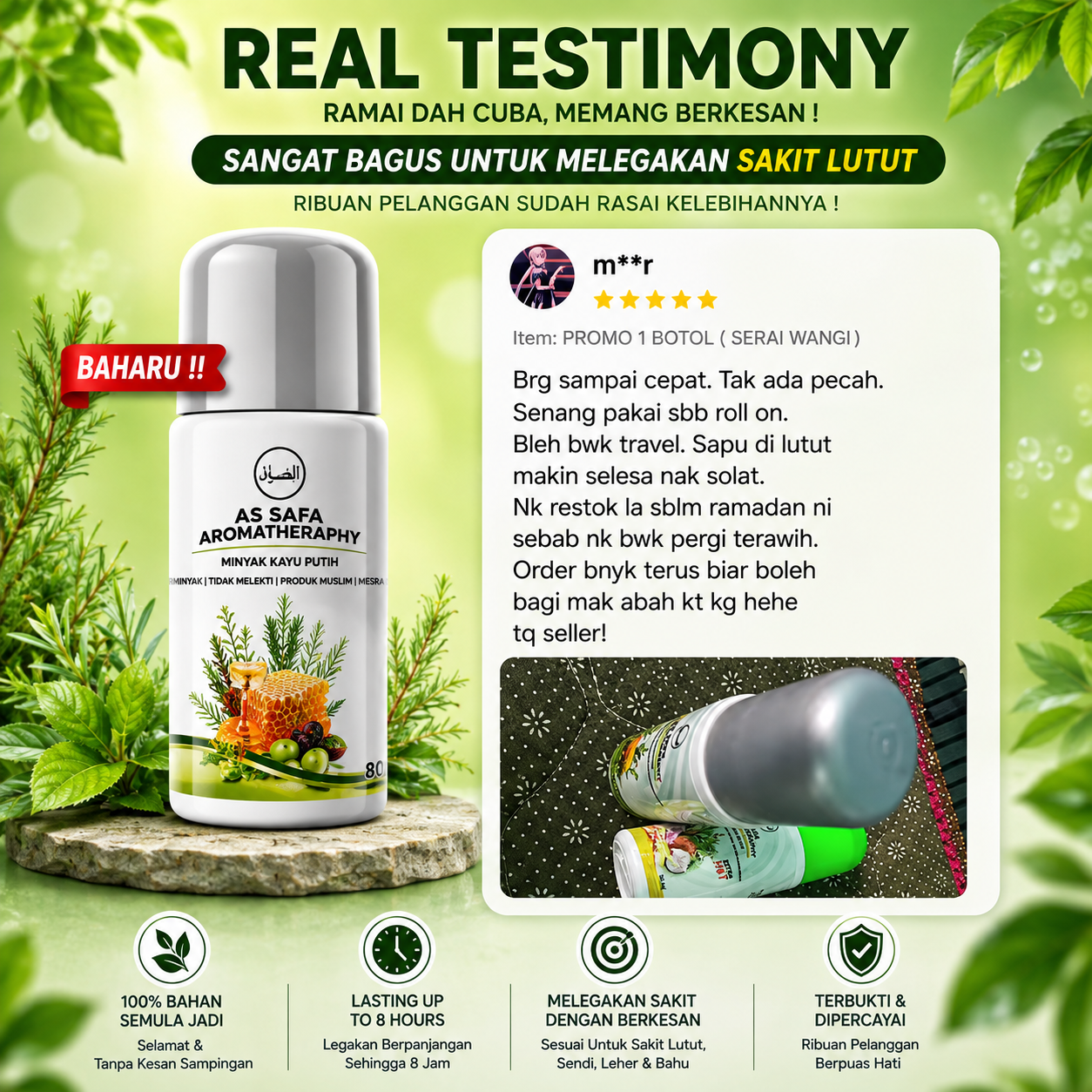 Real testimony — ulasan pengguna As Safa Roll On